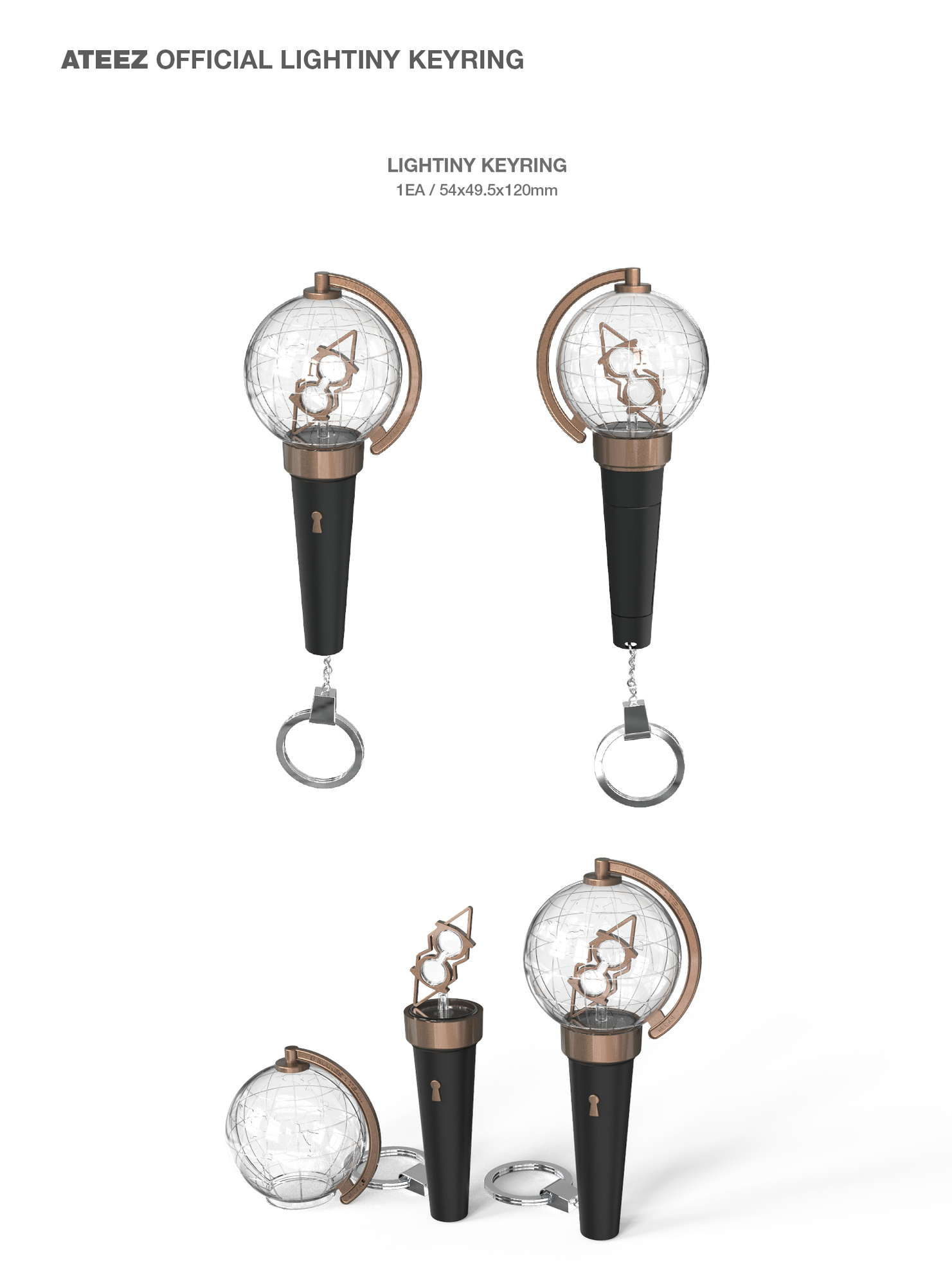 OFFICIAL LIGHTINY KEYRING | ATEEZ JAPAN OFFICIAL SITE