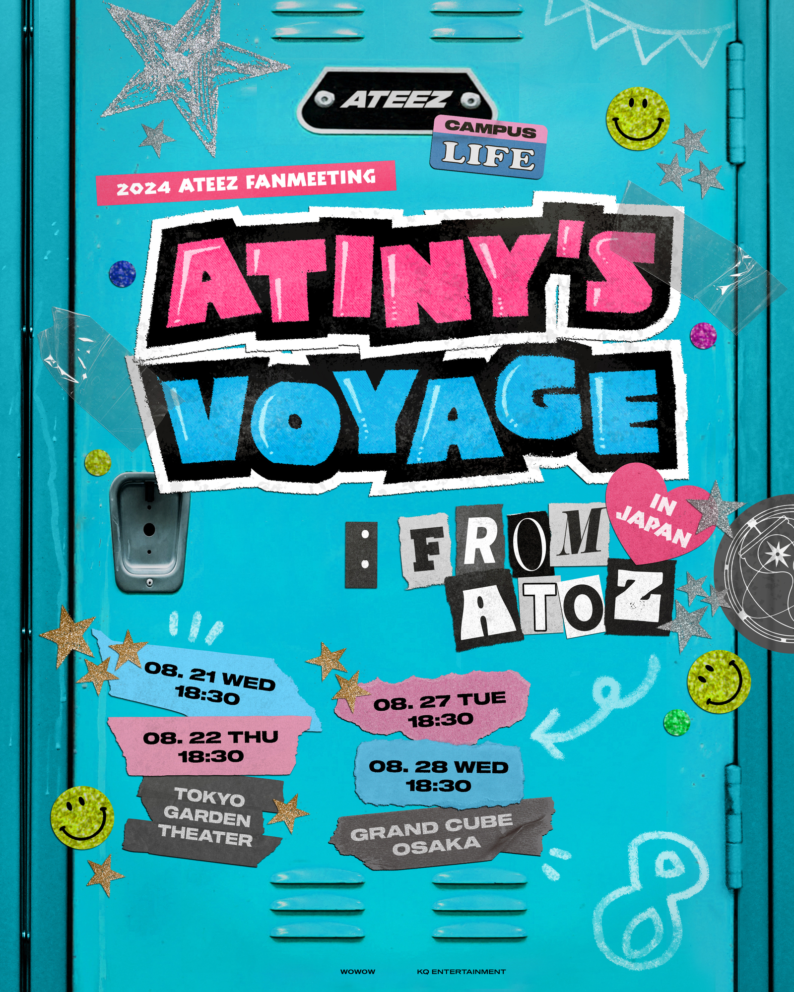 ATEEZ 2024 FANMEETING < ATINY'S VOYAGE : FROM A TO Z > IN JAPAN 詳細のご案内 |  ATEEZ JAPAN OFFICIAL SITE